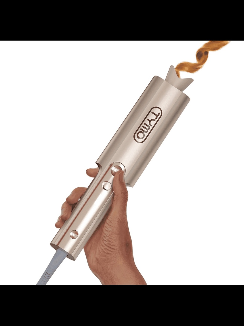 TYMO Rose Gold Automatic Curling Iron for Women - Rose Gold